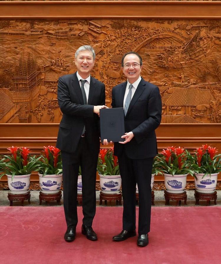 노재헌 주중대사, 신임장 사본 제출(10.17)